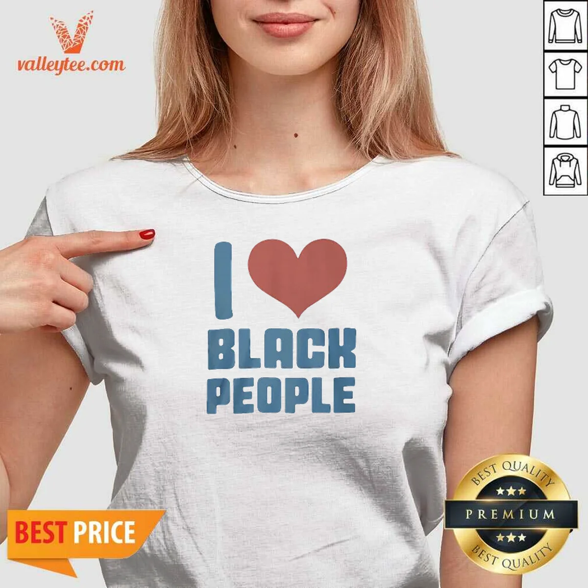 Funny Bre Scullark I Love Black People Shirt - Image 2