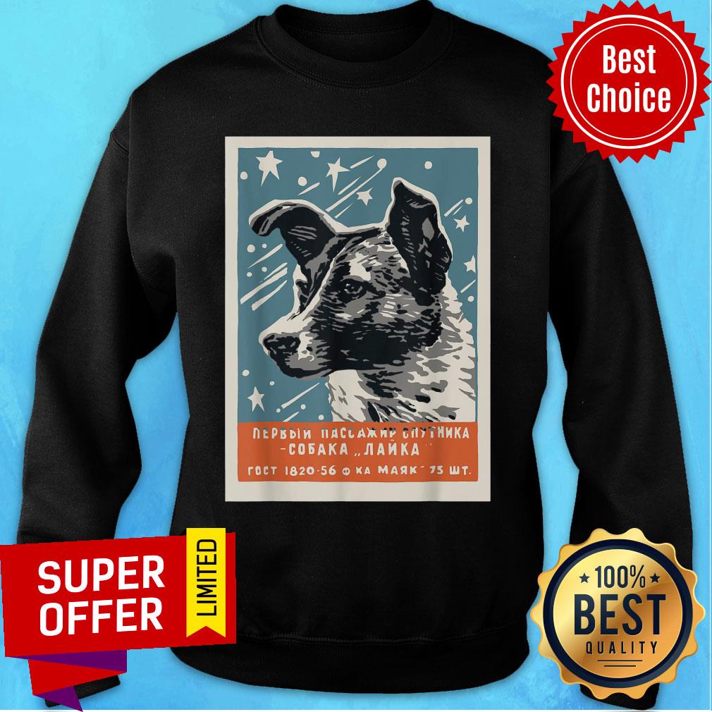 Laika Space Dog Vintage Cccp Soviet Russia Ussr Shirt - Image 4