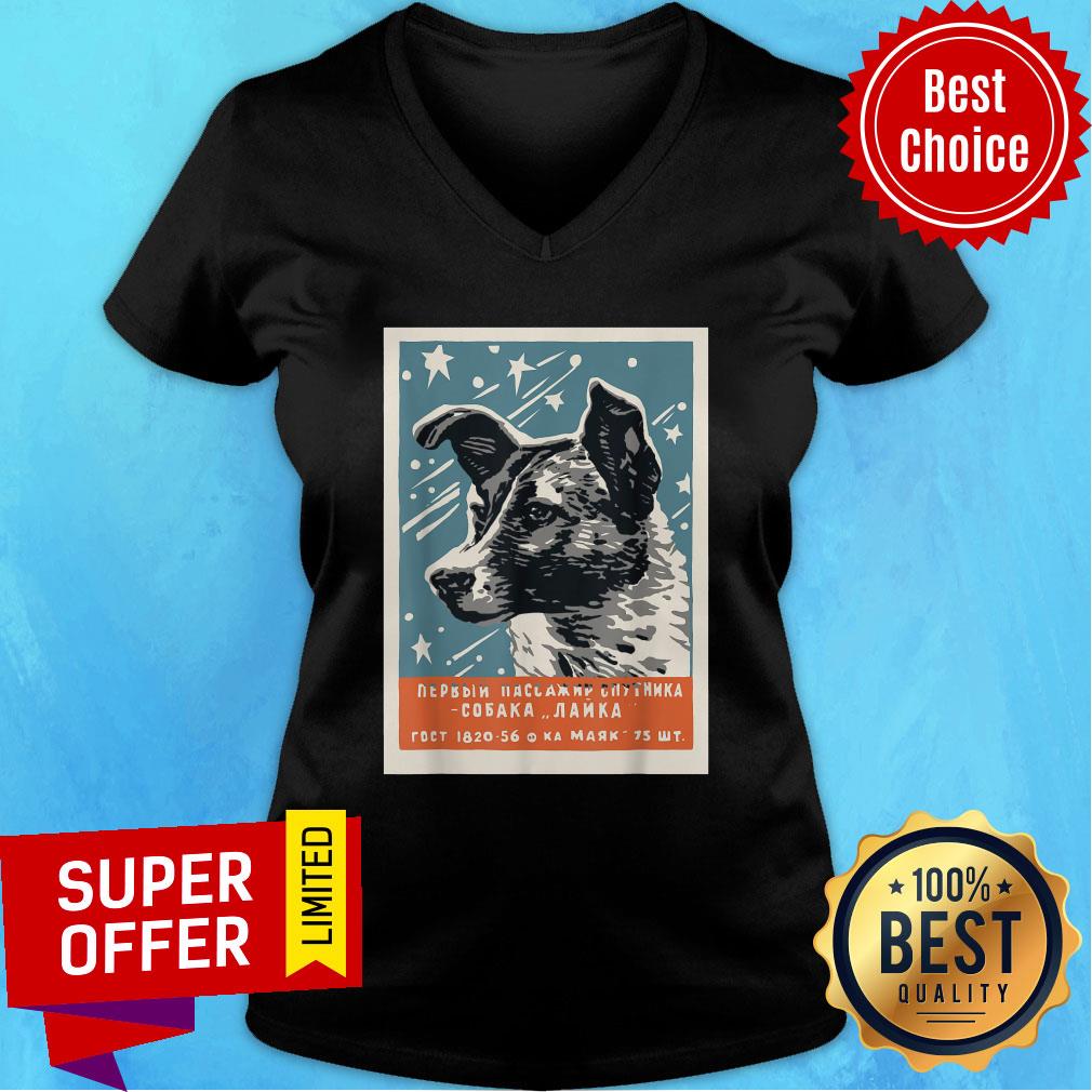 Laika Space Dog Vintage Cccp Soviet Russia Ussr Shirt - Image 2