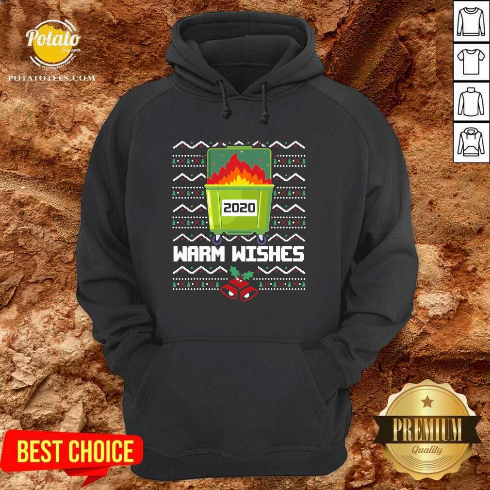 Premium 2020 Dumpster Fire Warm Wishes – Ugly Christmas Shirt - Image 2