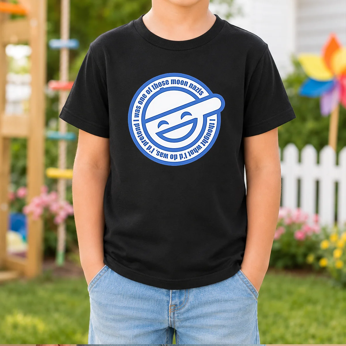 Good Laughing Man Ghost In The Shell I Was One Of Those Moon Nazis I Thought What I'D Do Was Shirt - Image 9
