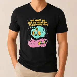 Alternative view of Pretty The More You Fail The Faster You Learn What Works Shirt