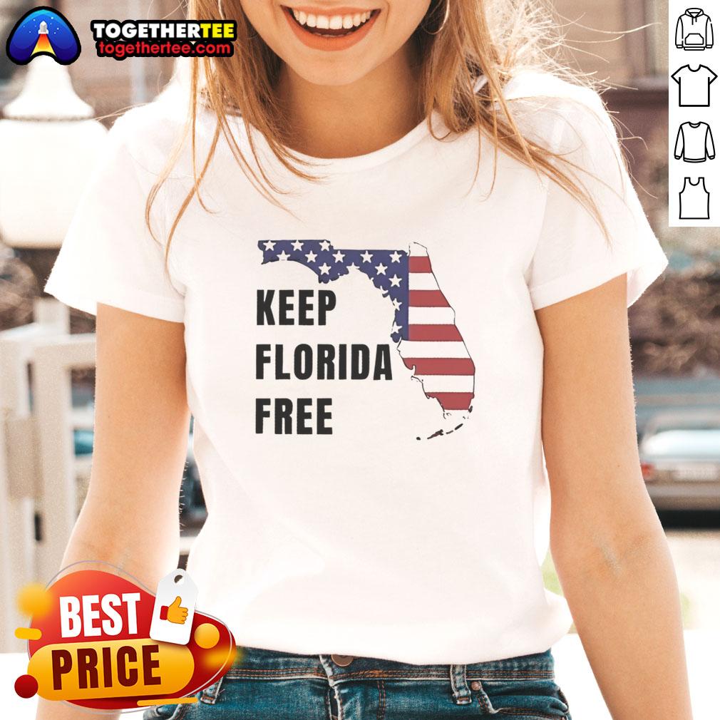 Awesome Keep Florida Free Map T-Shirt - Image 3