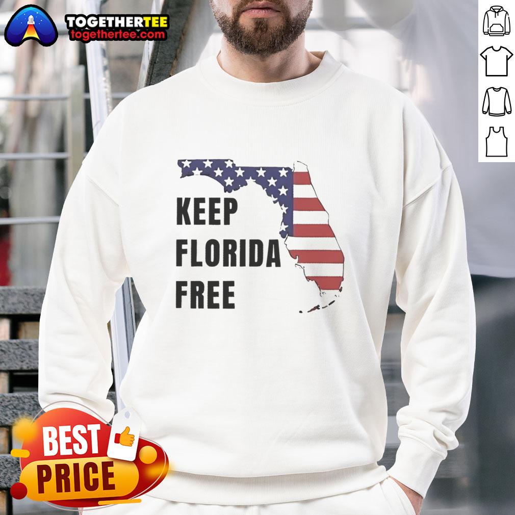 Awesome Keep Florida Free Map T-Shirt - Image 5