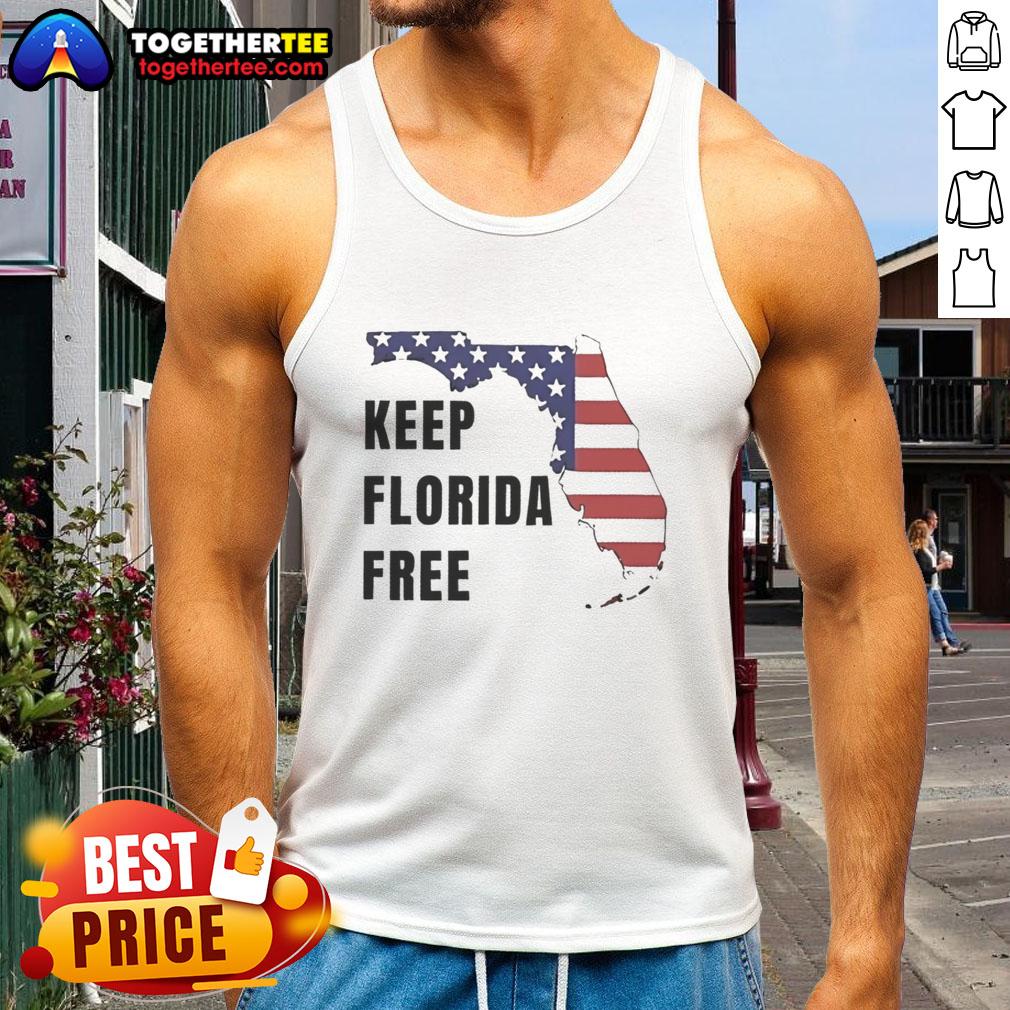 Awesome Keep Florida Free Map T-Shirt - Image 4