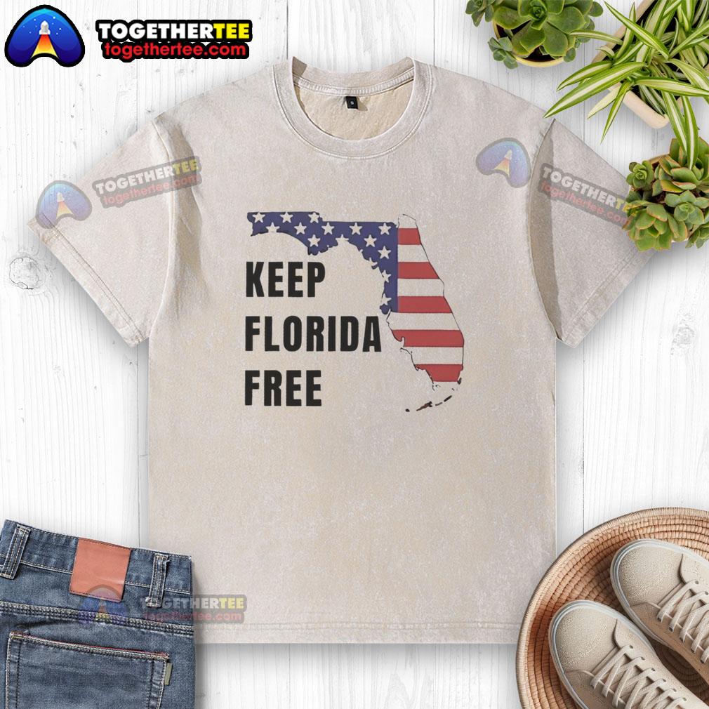 Awesome Keep Florida Free Map T-Shirt - Image 6
