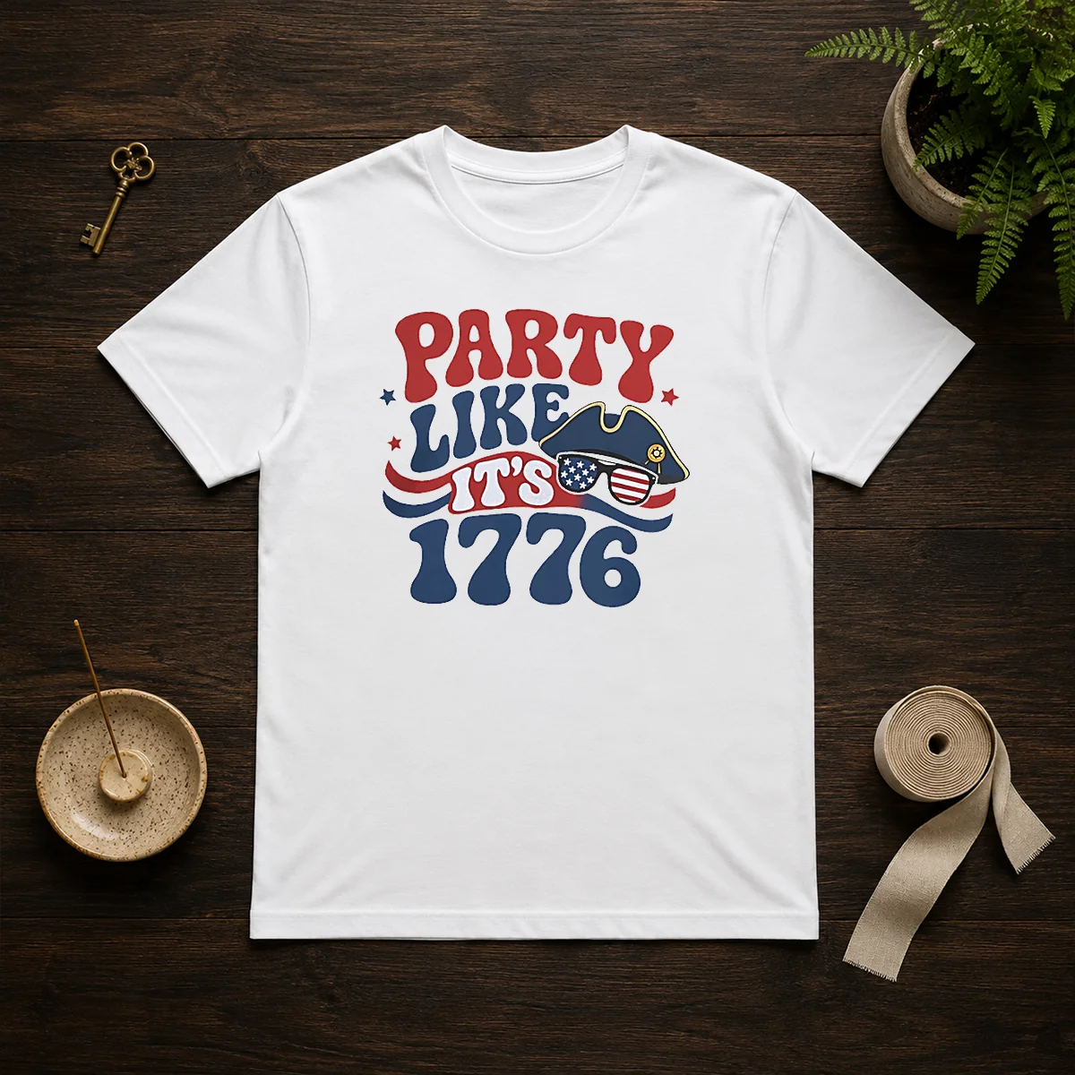 Good Party Like It Is 1776 American Flag Sunglasses Revolutionary War Patriot Shirt