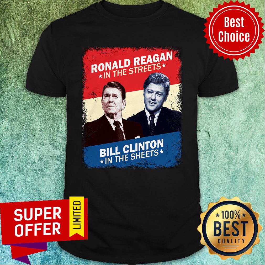 Ronald Reagan Bill Clinton In The Sheets Shirt