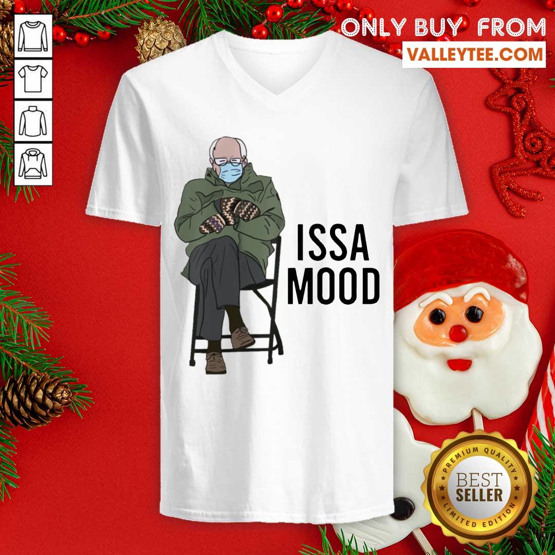 Delicate Issa Mood Funny Bernie Sanders Mittens Meme Shirt - Image 2