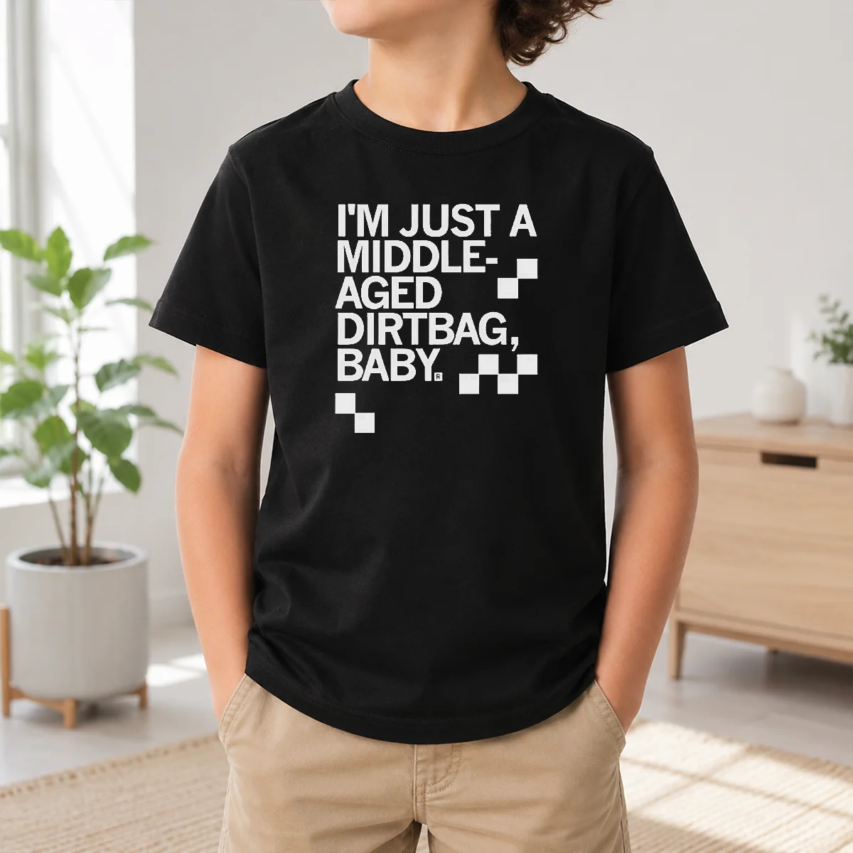 Funny I'M Just A Middle Aged Dirtbag Baby Middle Aged Shirt - Image 9