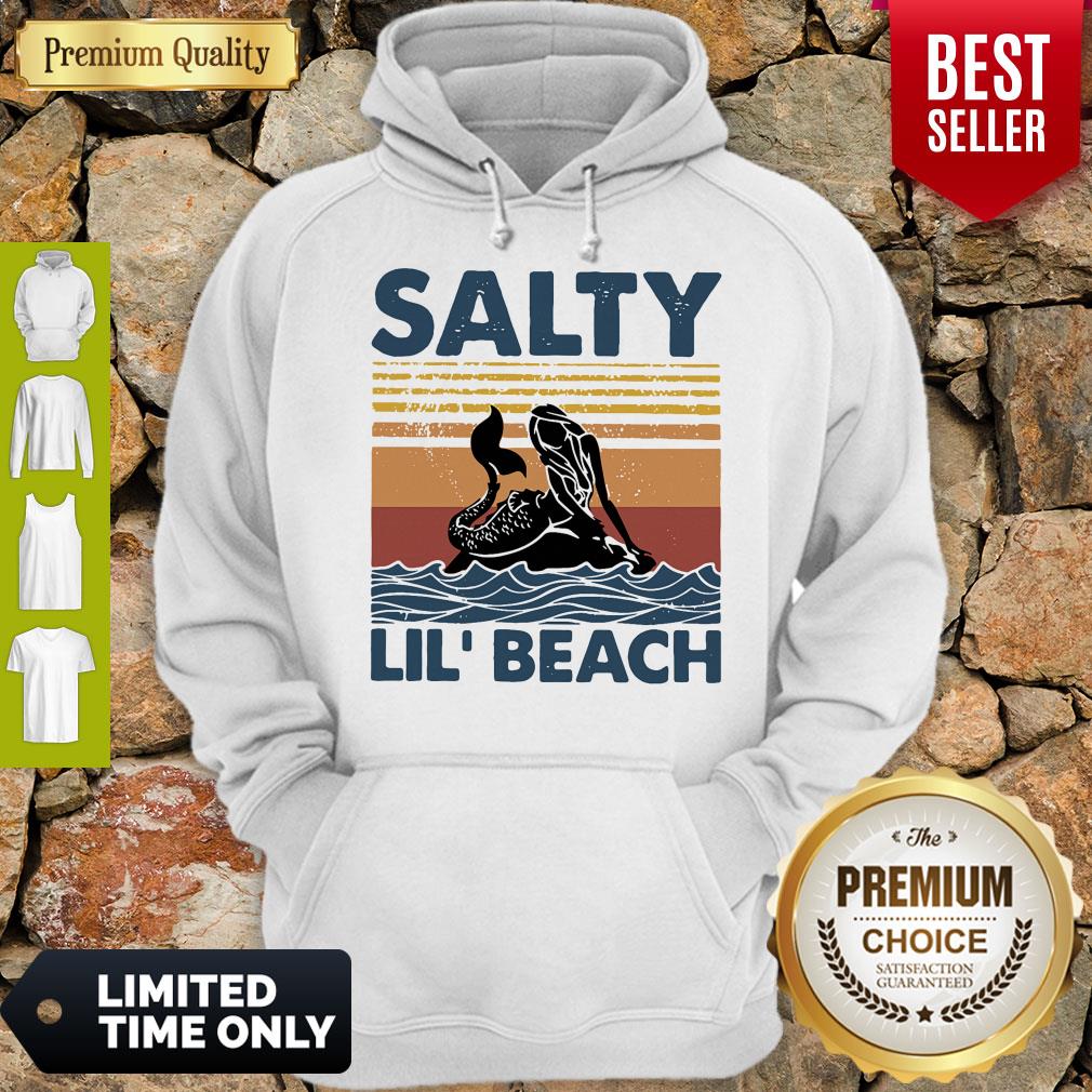 Mermaid Salty Lil’ Beach Vintage Shirt - Image 3
