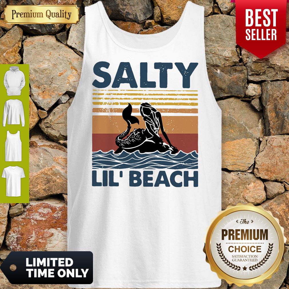 Mermaid Salty Lil’ Beach Vintage Shirt - Image 5