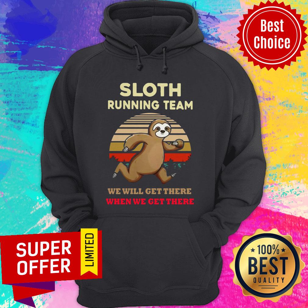 Sloth Running Team We Will Get There When We Get There Vintage Shirt - Image 5