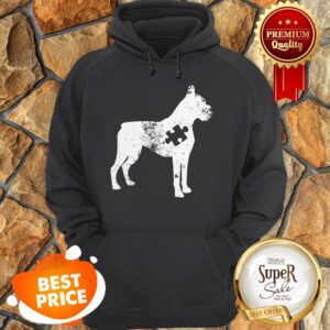 Alternative view of Nice Boxer Dog Autism Awareness Puzzle Pieces Gift Ideas Mom Dad Shirt