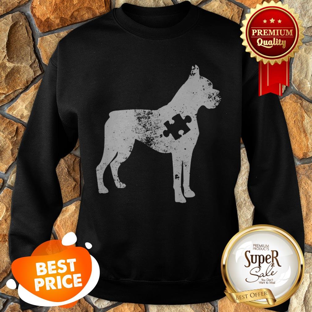 Nice Boxer Dog Autism Awareness Puzzle Pieces Gift Ideas Mom Dad Shirt - Image 5