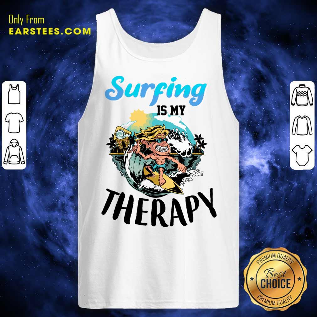 Surfing Is My Therapy Shirt - Image 3