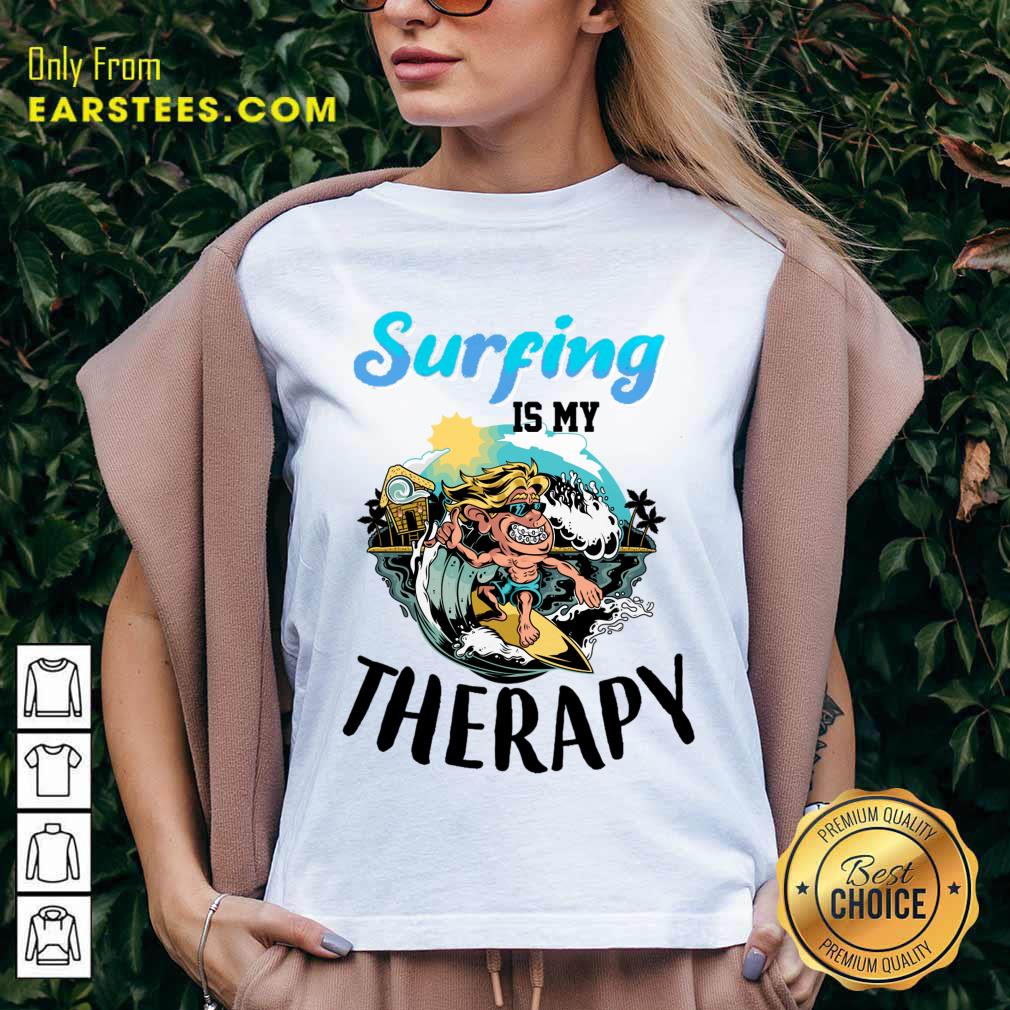Surfing Is My Therapy Shirt - Image 2