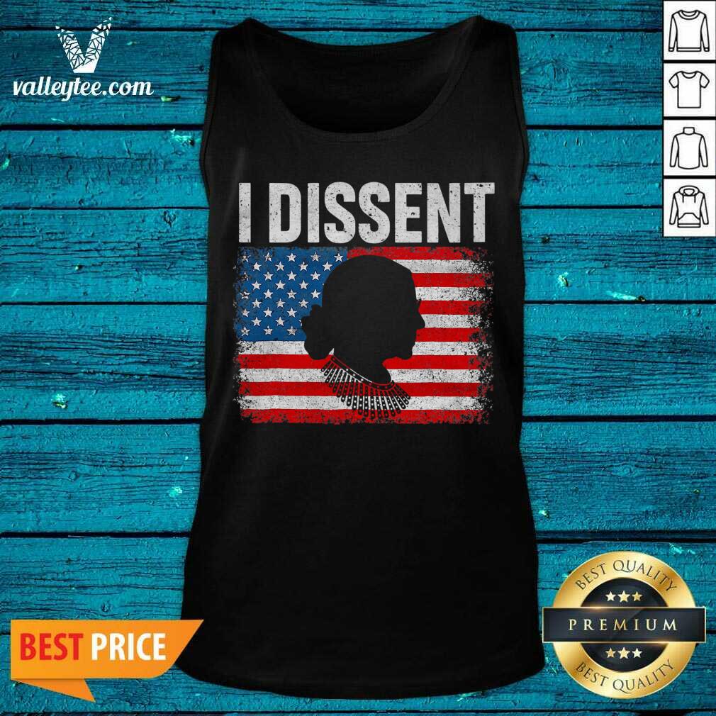 I Dissent Lady American Flag Shirt - Image 2