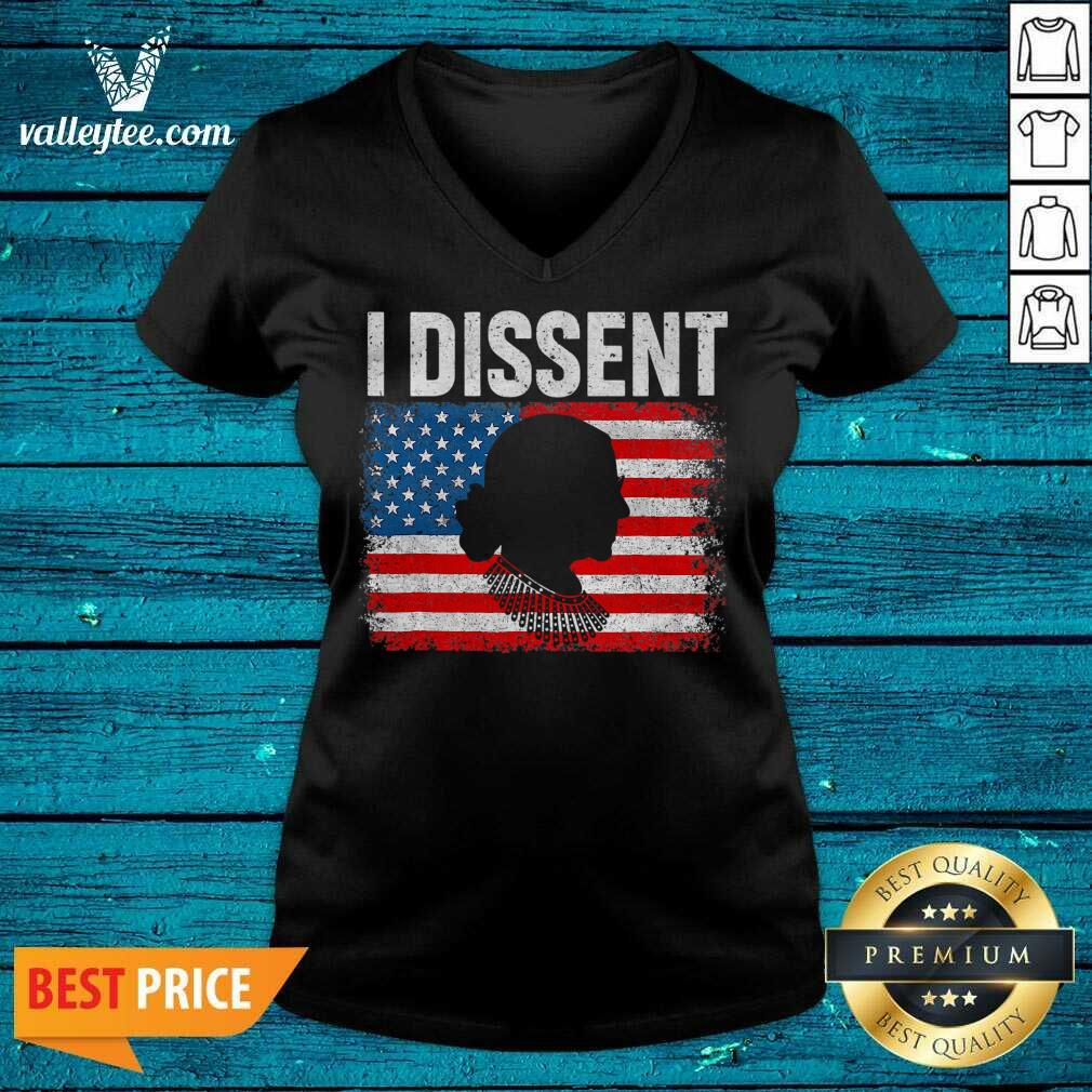 I Dissent Lady American Flag Shirt - Image 5