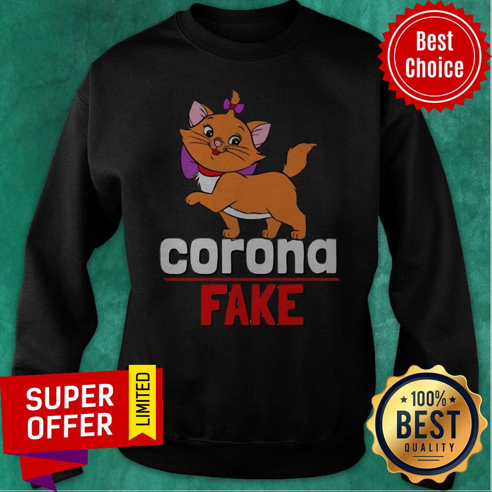 Premium Cute Cat Kitty Corona Fake Shirt - Image 2