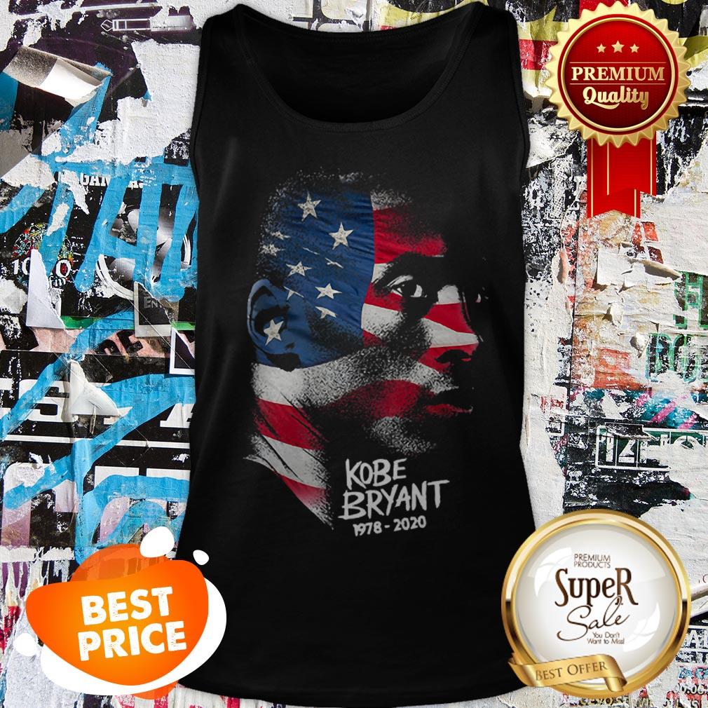 Rip Kobe Bryant 1978 2020 American Flag Shirt - Image 3