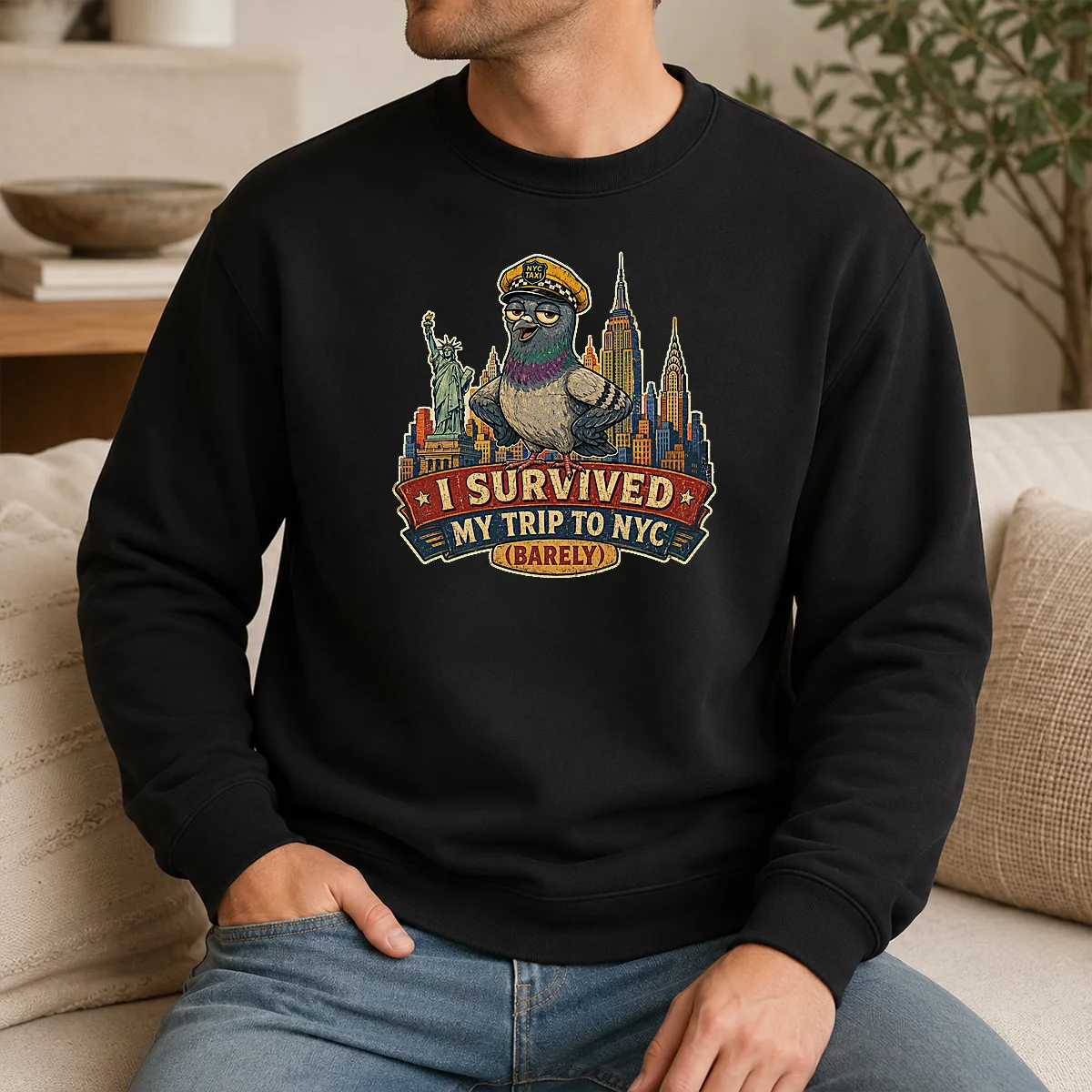 Pretty Vintage Funny NYC Trip Survivor Retro Shirt - Image 7