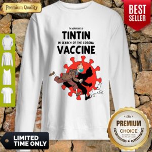 Alternative view of Top The Adventures Of Tintin In Search Of The Corona Vaccine Shirt