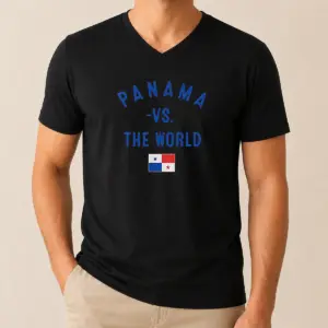Alternative view of Pretty Panama Vs The World Soccer Flag Shirt