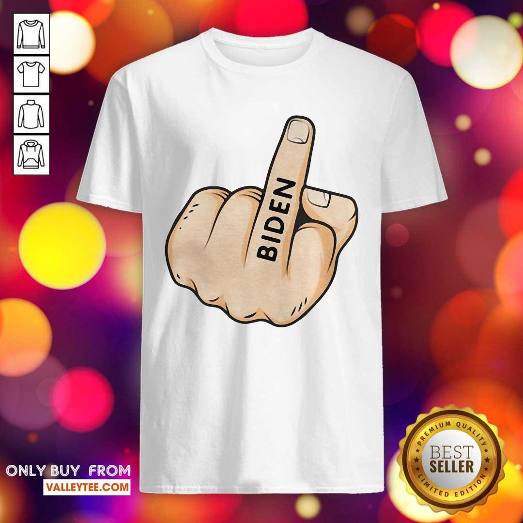Wonderful Middle Finger Fuck Biden Shirt