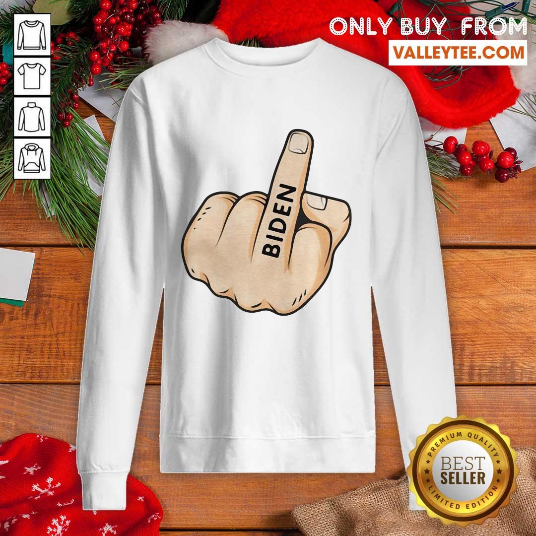 Wonderful Middle Finger Fuck Biden Shirt - Image 2
