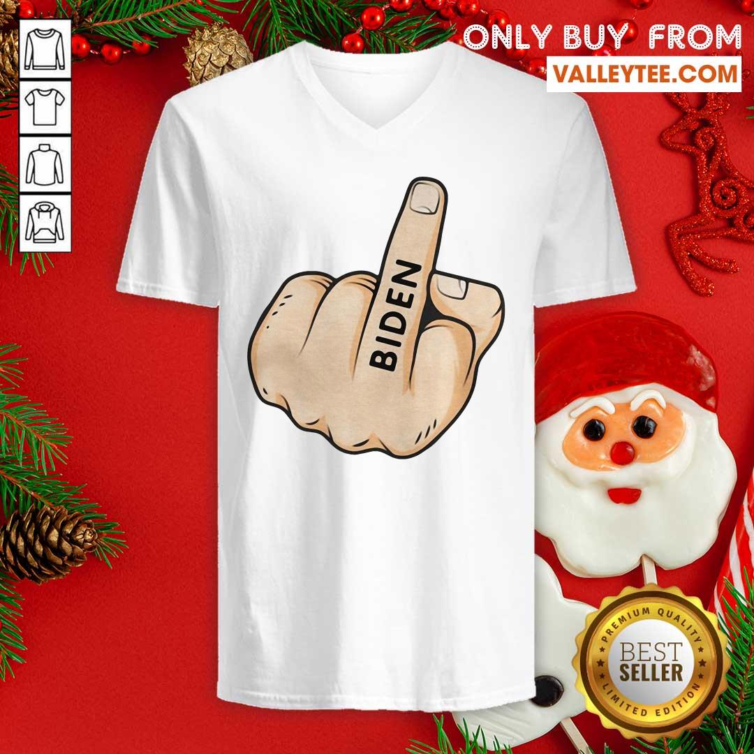 Wonderful Middle Finger Fuck Biden Shirt - Image 4