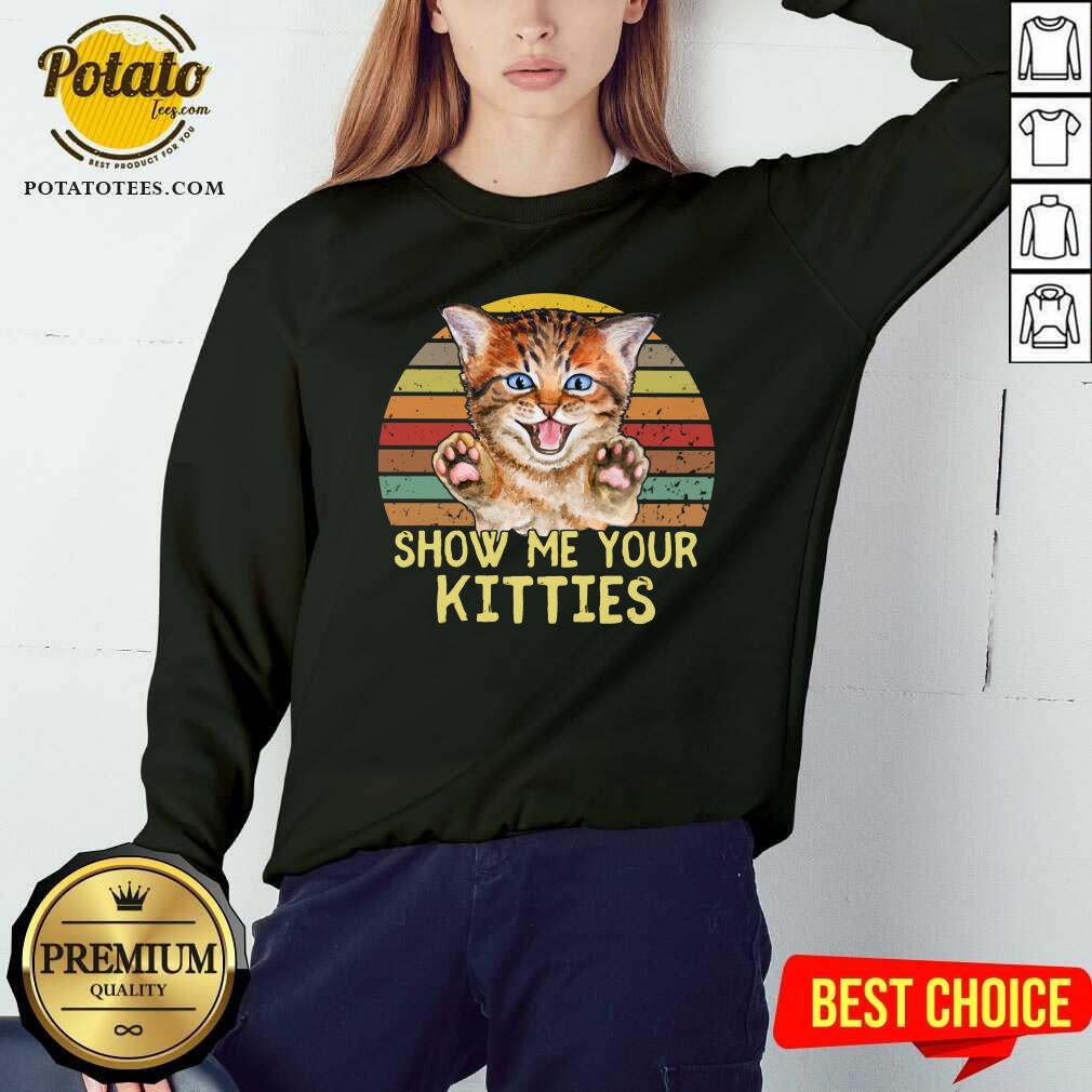 Best Selling Show Me Your Kitties Cat Shirt - Image 4