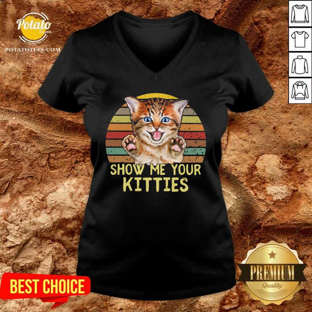 Best Selling Show Me Your Kitties Cat Shirt - Image 2