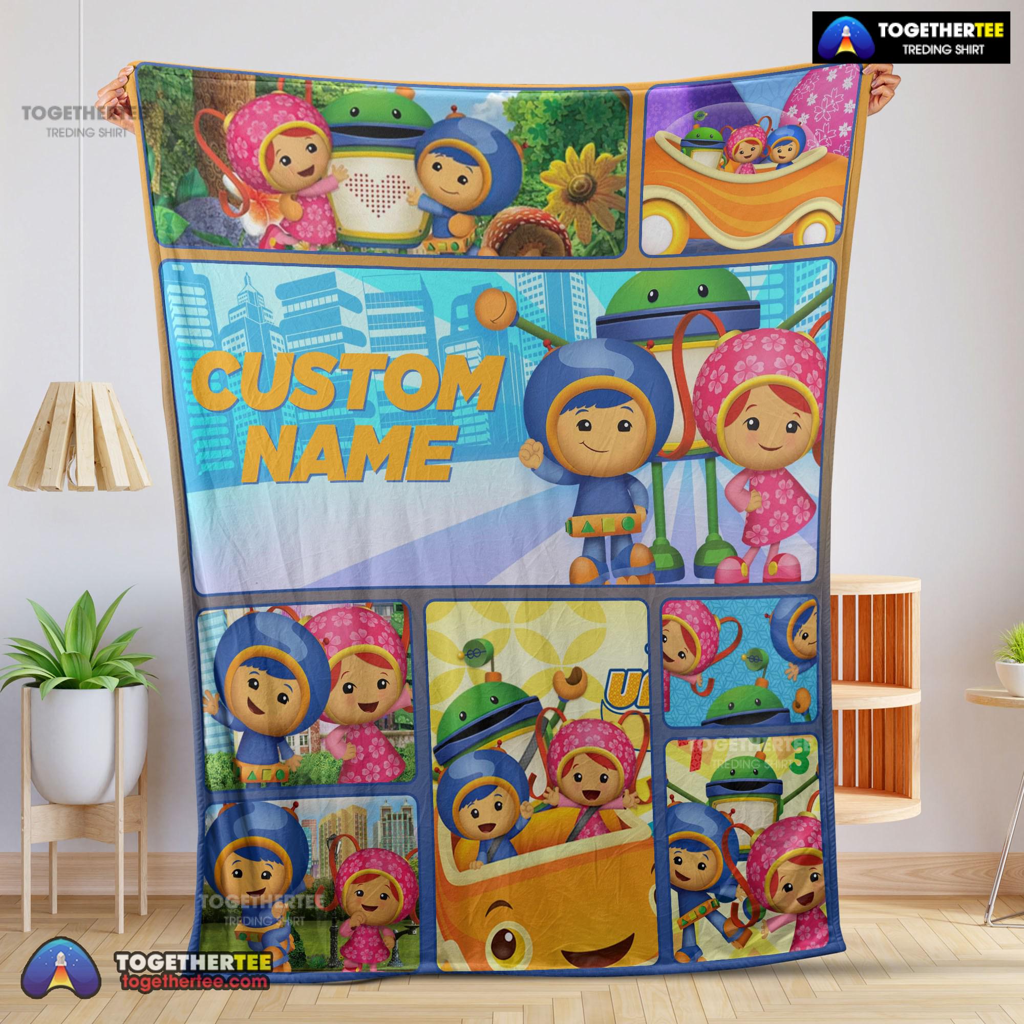 Official Cartoon Team Umizoomi Cute Blanket Fleece Customized Blanket