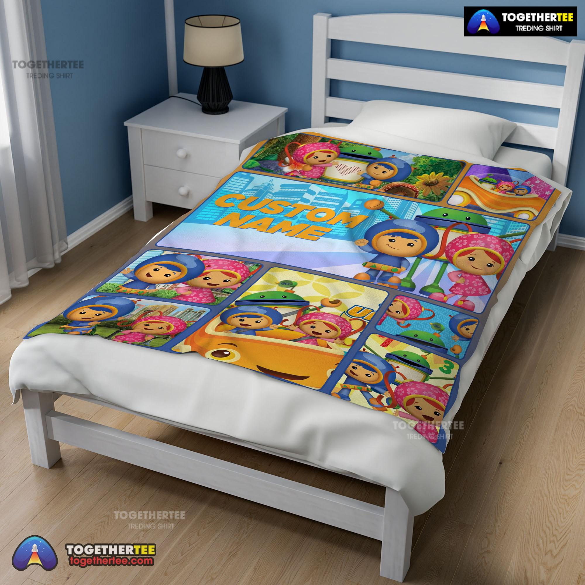 Official Cartoon Team Umizoomi Cute Blanket Fleece Customized Blanket - Image 2
