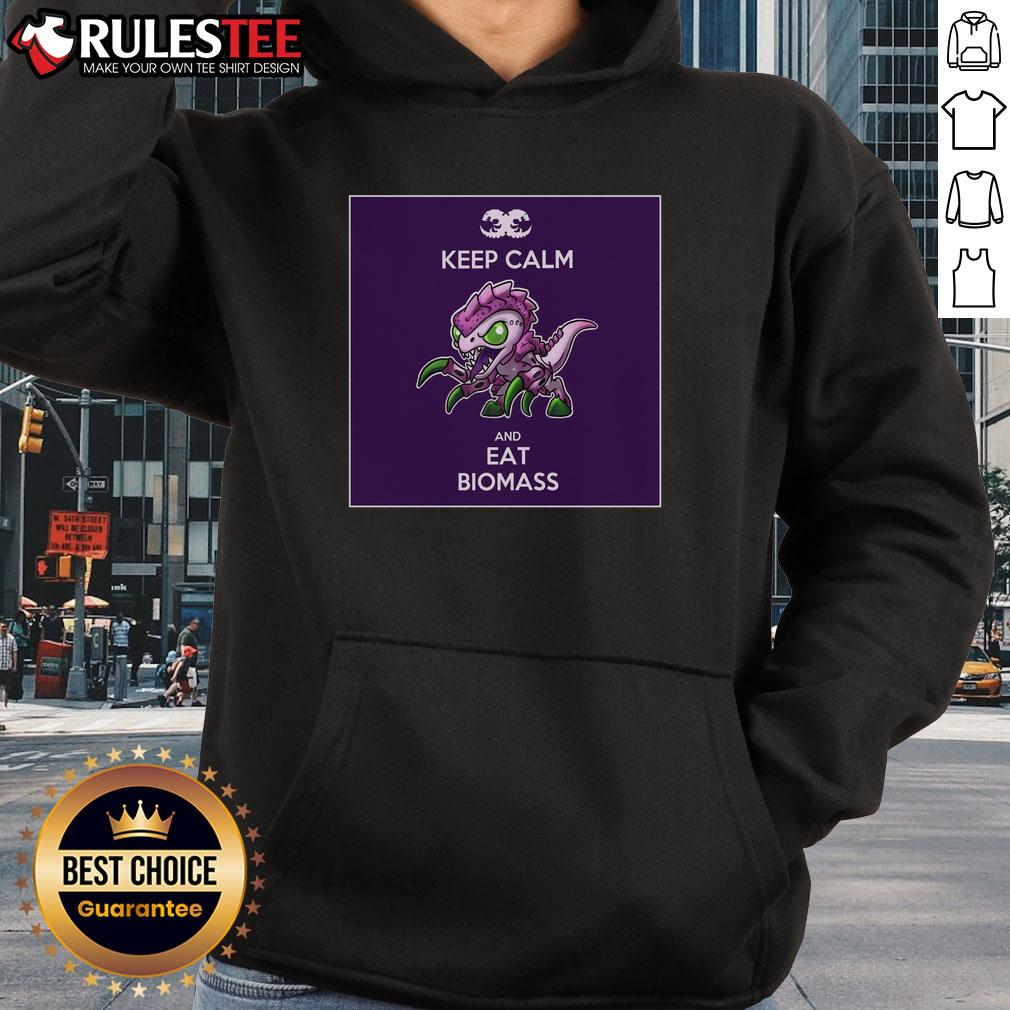Official Keep Calm And Eat Biomass T-Shirt - Image 2