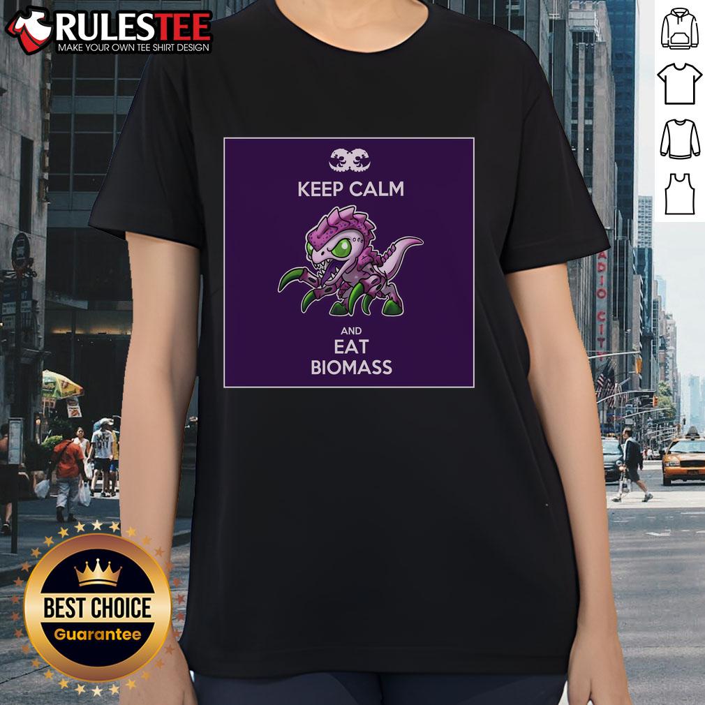 Official Keep Calm And Eat Biomass T-Shirt - Image 3