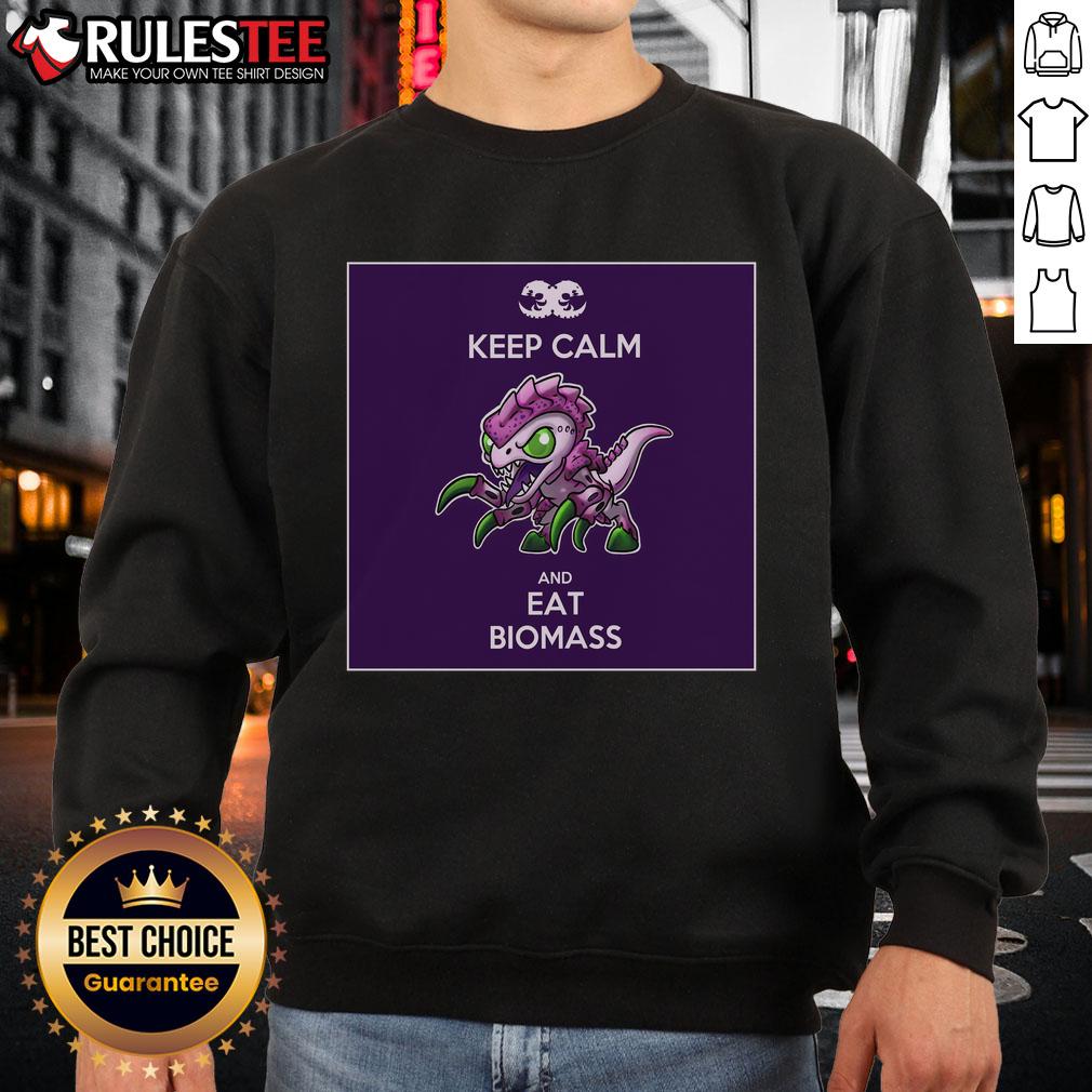 Official Keep Calm And Eat Biomass T-Shirt - Image 5