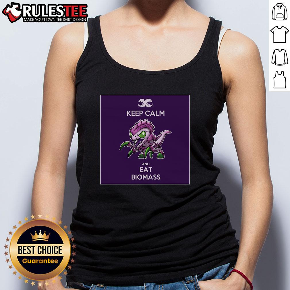 Official Keep Calm And Eat Biomass T-Shirt - Image 4