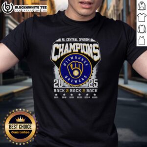 Top NL Central Division Champions 2025 Milwaukee Brewers T-Shirt