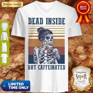 Alternative view of Dead Inside But Caffeinated Coffee Vintage Shirt