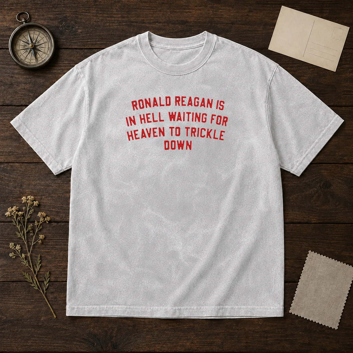 Good Ronald Reagan Is In Hell Waiting For Heaven Shirt - Image 8