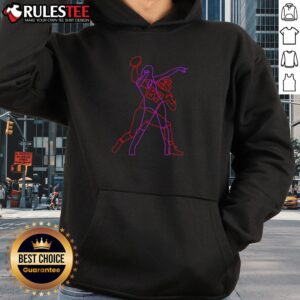 Alternative view of Awesome Neon Lights Duo Football No. 87 T-Shirt