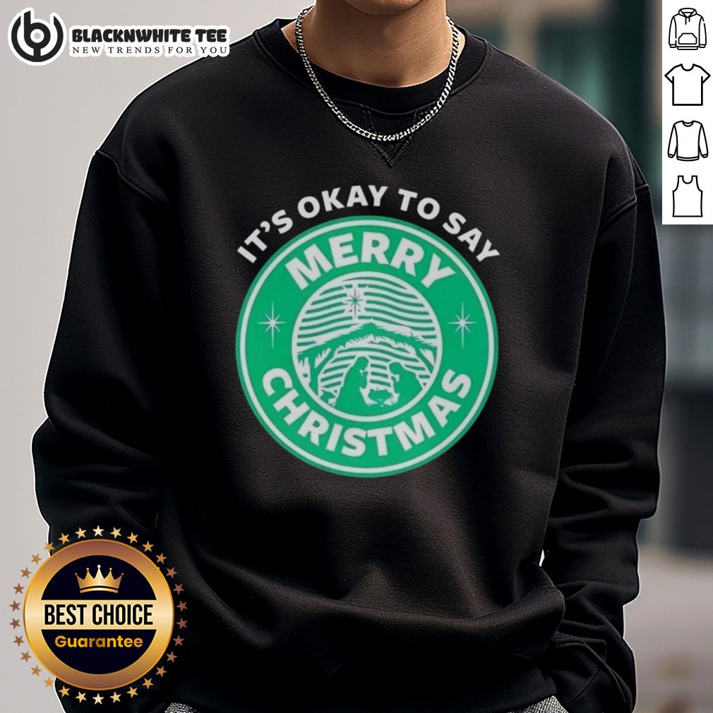 Good It's Okay To Say Merry Christmas Logo T-Shirt - Image 5