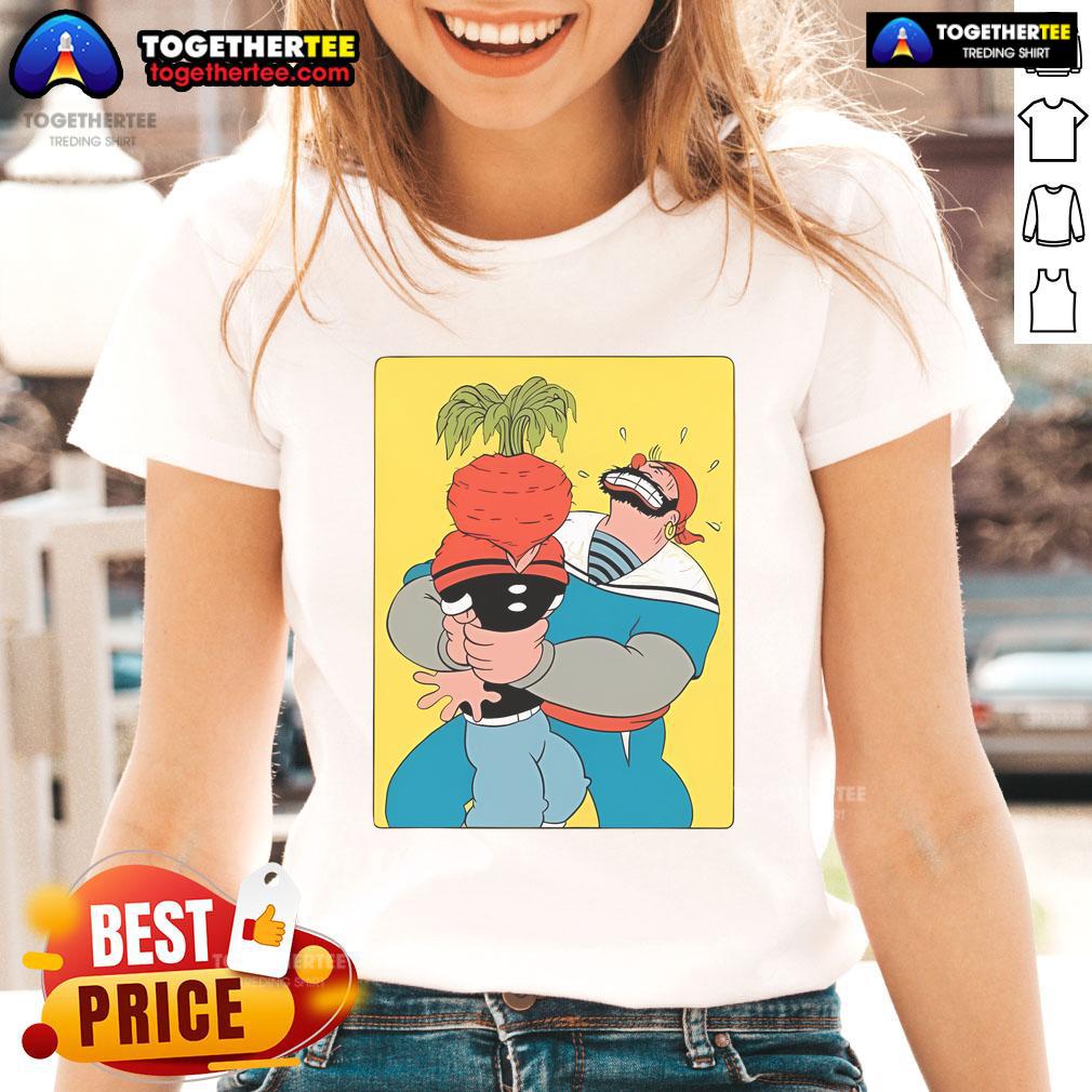 Official Popeye The Sailor Man Popeye Vs Sinbad Beet T-Shirt - Image 3