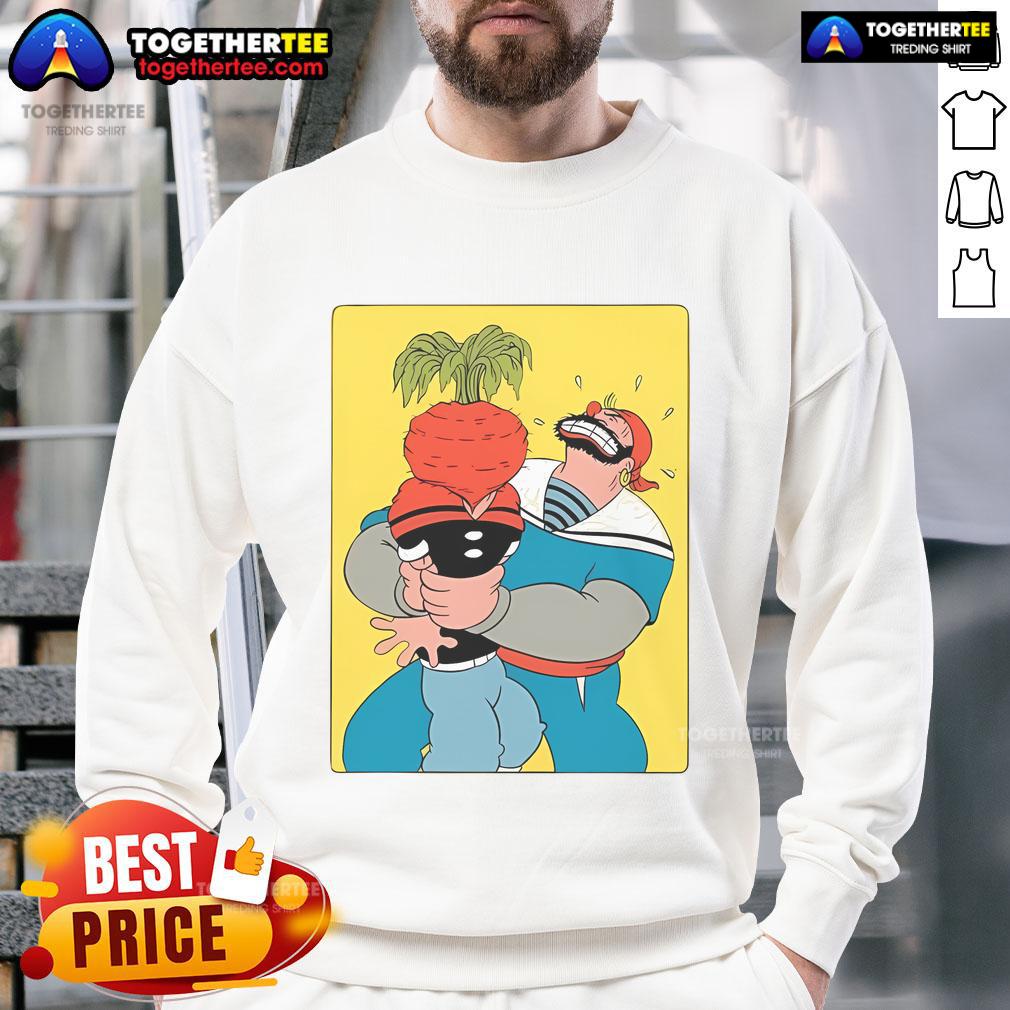 Official Popeye The Sailor Man Popeye Vs Sinbad Beet T-Shirt - Image 5
