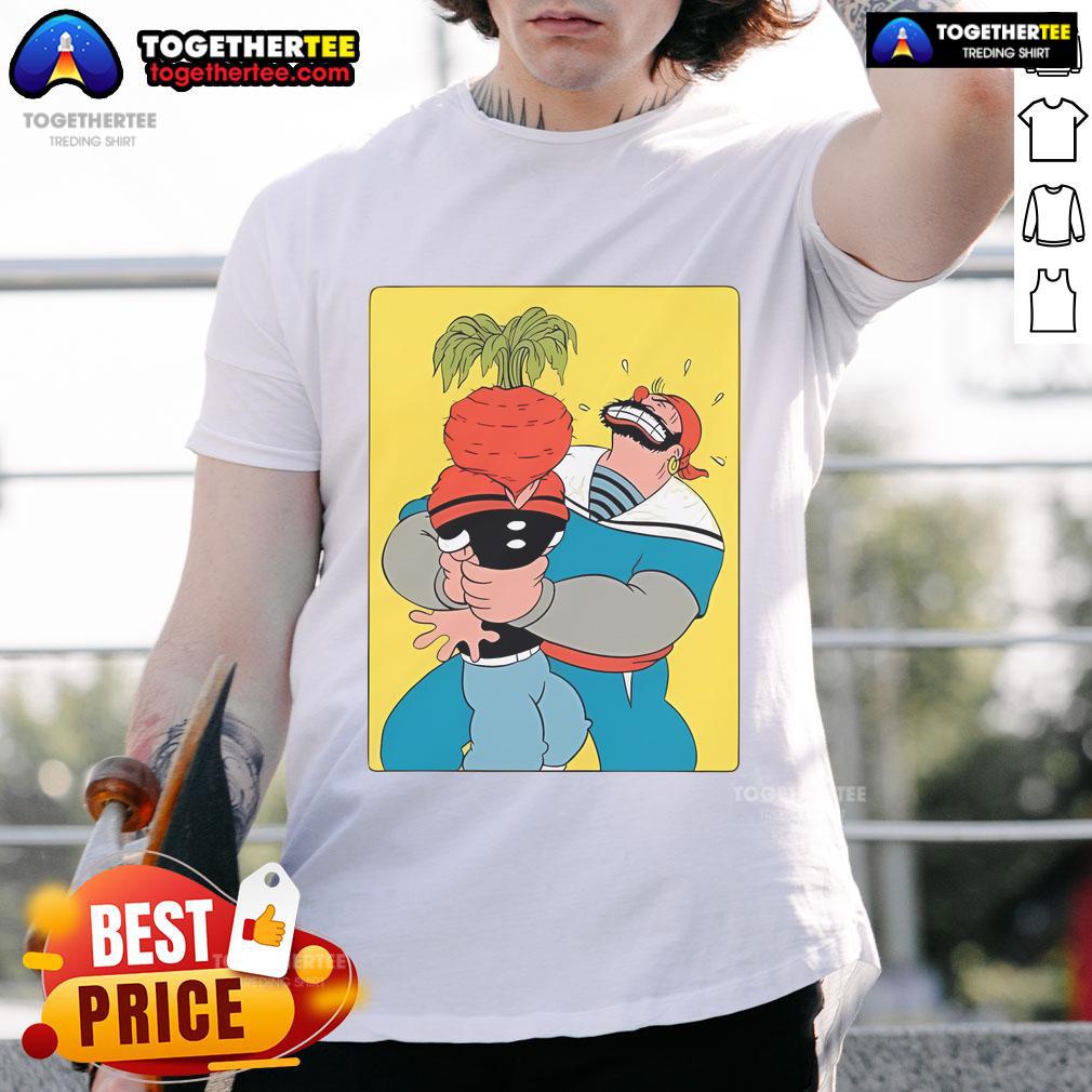 Official Popeye The Sailor Man Popeye Vs Sinbad Beet T-Shirt