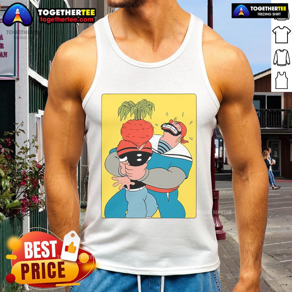 Official Popeye The Sailor Man Popeye Vs Sinbad Beet T-Shirt - Image 4