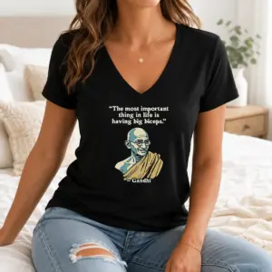 Alternative view of Good Gandhi Important Quote Shirt