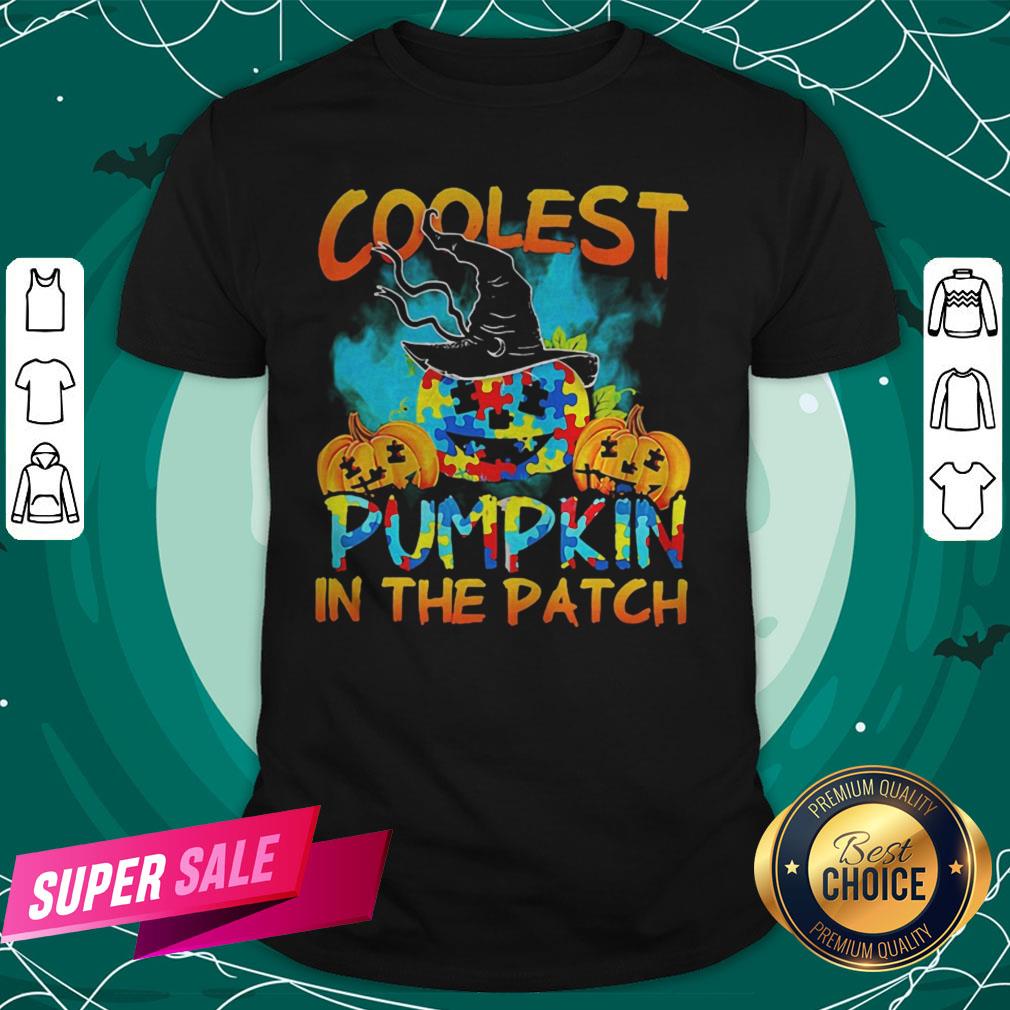 Halloween Witch Coolest Pumpkin In The Patch Autism Shirt